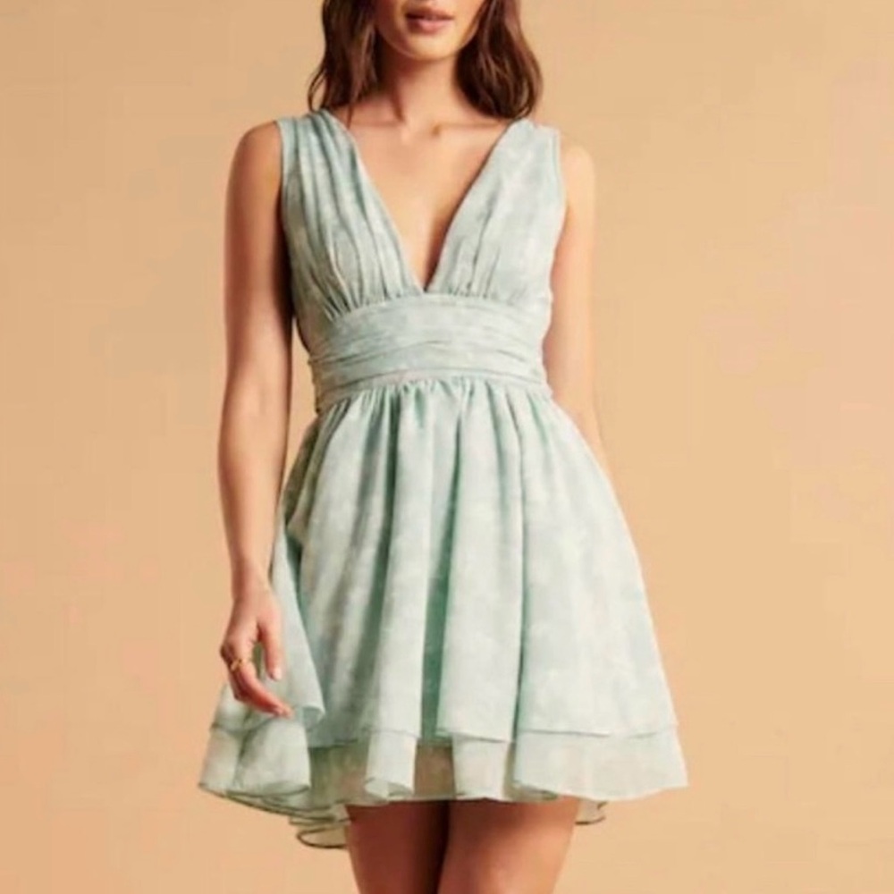 Abercrombie & Fitch Light Blue Mini Dress